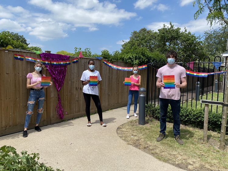Windsor care home flies the rainbow flag for Pride Month